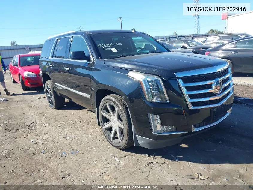 2015 Cadillac Escalade Premium VIN: 1GYS4CKJ1FR202946 Lot: 40576058