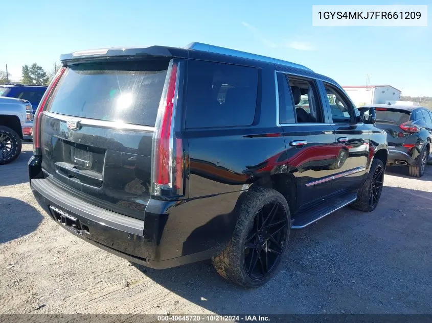 2015 Cadillac Escalade Luxury VIN: 1GYS4MKJ7FR661209 Lot: 40645720