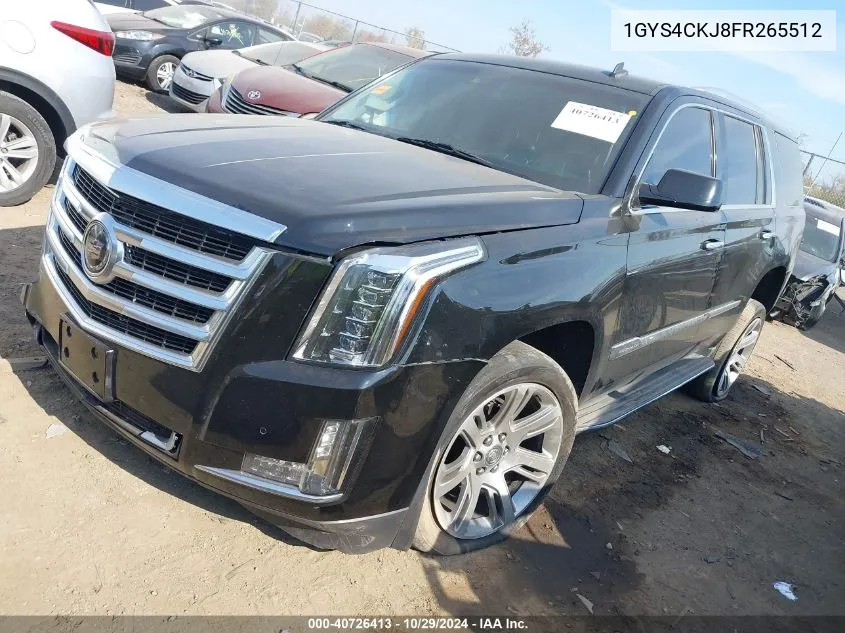 2015 Cadillac Escalade Premium VIN: 1GYS4CKJ8FR265512 Lot: 40726413