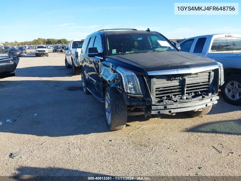 2015 Cadillac Escalade Luxury VIN: 1GYS4MKJ4FR648756 Lot: 40813381