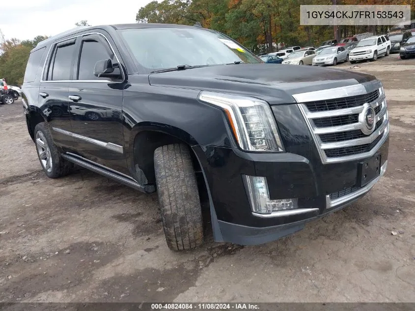 2015 Cadillac Escalade Premium VIN: 1GYS4CKJ7FR153543 Lot: 40824084