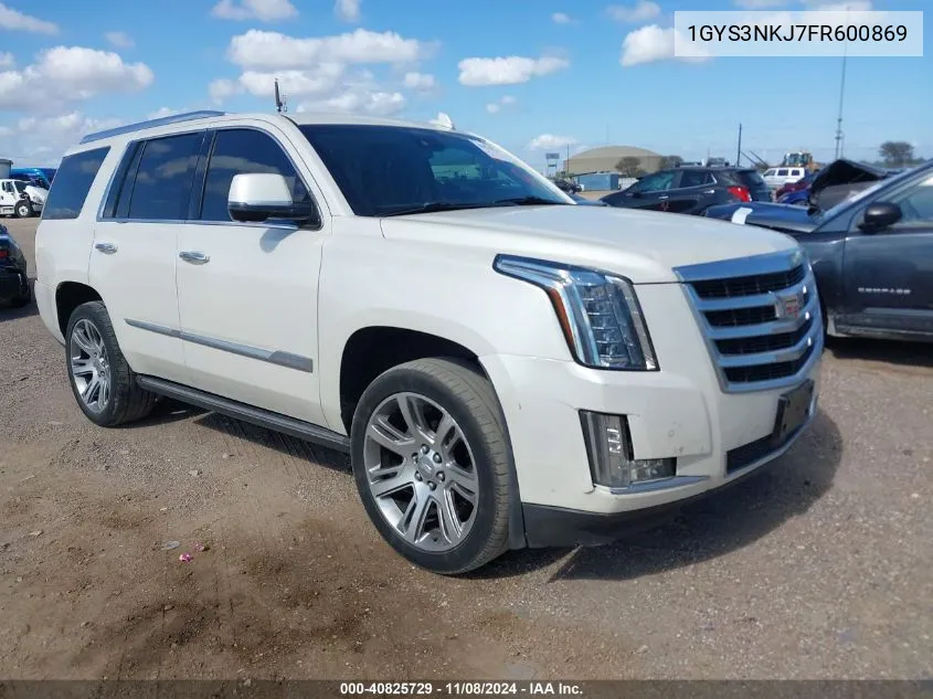 2015 Cadillac Escalade Premium VIN: 1GYS3NKJ7FR600869 Lot: 40825729