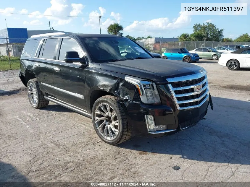 2015 Cadillac Escalade Premium VIN: 1GYS4NKJ0FR511397 Lot: 40827112