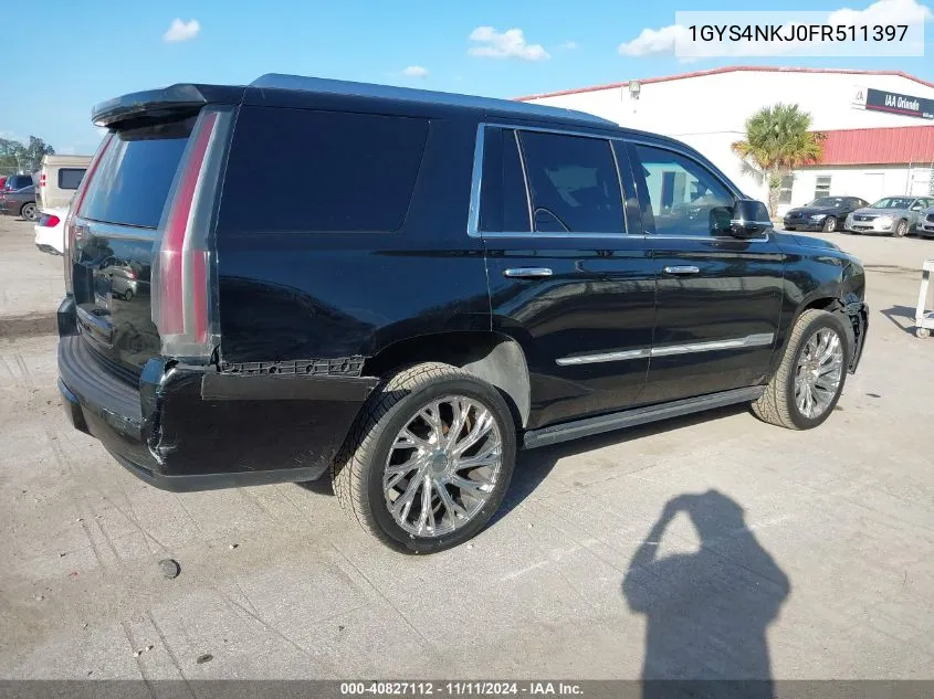 2015 Cadillac Escalade Premium VIN: 1GYS4NKJ0FR511397 Lot: 40827112