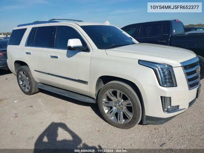 2015 Cadillac Escalade Luxury VIN: 1GYS4MKJ5FR652377 Lot: 40843825