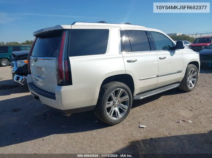 2015 Cadillac Escalade Luxury VIN: 1GYS4MKJ5FR652377 Lot: 40843825