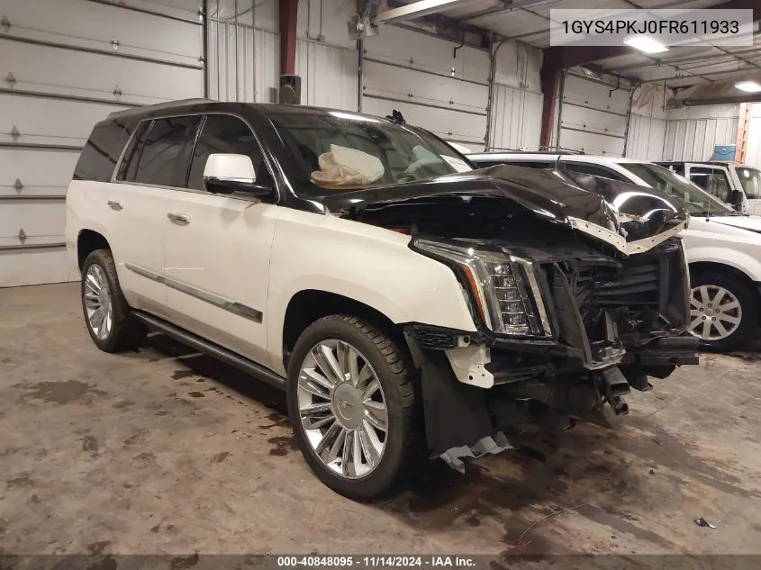 2015 Cadillac Escalade Platinum VIN: 1GYS4PKJ0FR611933 Lot: 40848095