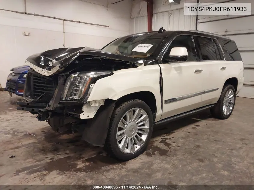 2015 Cadillac Escalade Platinum VIN: 1GYS4PKJ0FR611933 Lot: 40848095