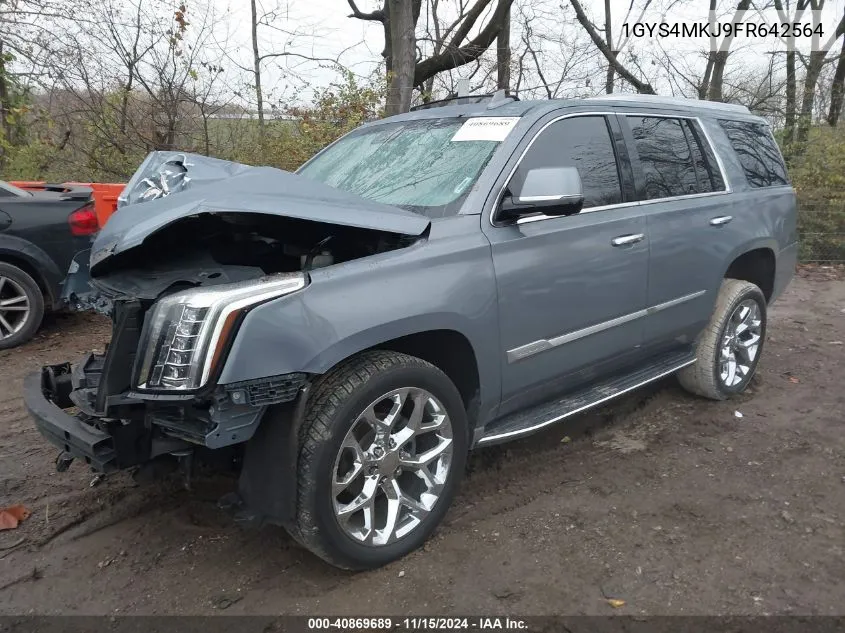 2015 Cadillac Escalade Luxury VIN: 1GYS4MKJ9FR642564 Lot: 40869689