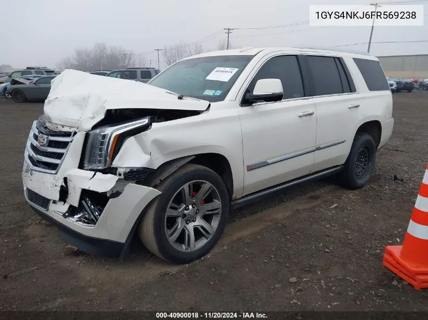 2015 Cadillac Escalade Premium VIN: 1GYS4NKJ6FR569238 Lot: 40900018