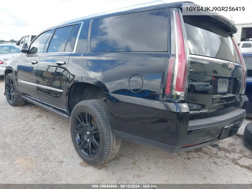 1GYS4JKJ9GR256419 2016 Cadillac Escalade Esv Premium Collection