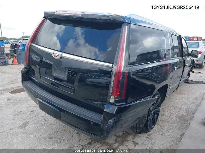 1GYS4JKJ9GR256419 2016 Cadillac Escalade Esv Premium Collection