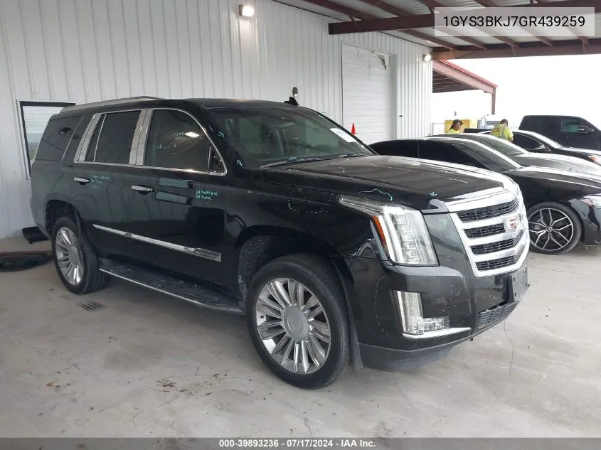 2016 Cadillac Escalade Luxury Collection VIN: 1GYS3BKJ7GR439259 Lot: 39893236