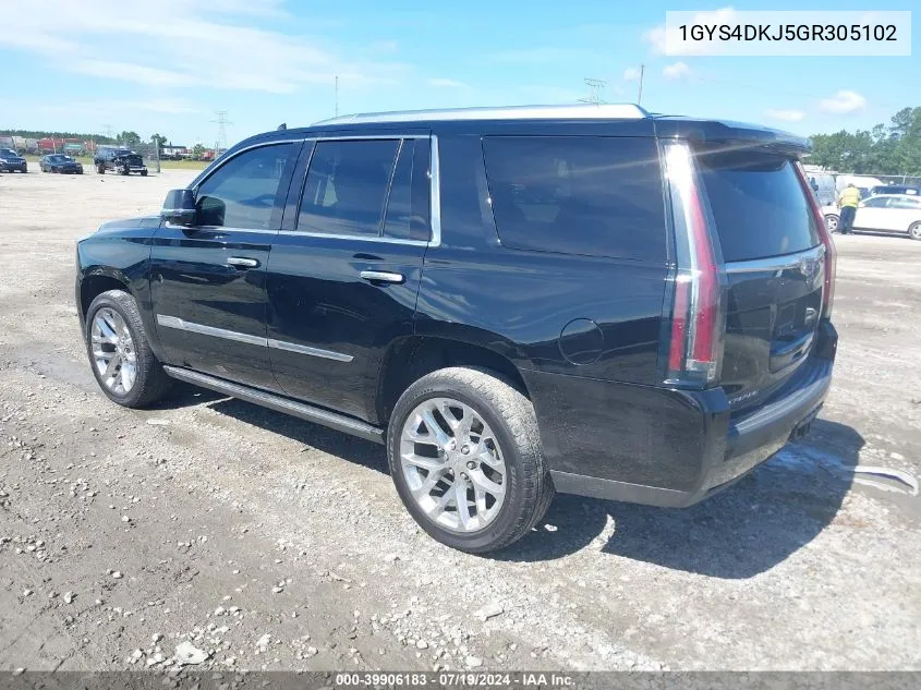 2016 Cadillac Escalade Platinum VIN: 1GYS4DKJ5GR305102 Lot: 39906183