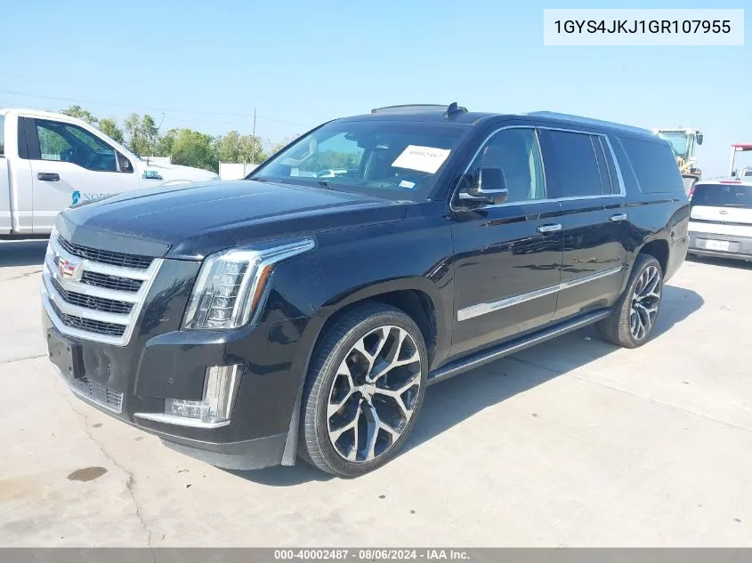 1GYS4JKJ1GR107955 2016 Cadillac Escalade Esv Premium Collection