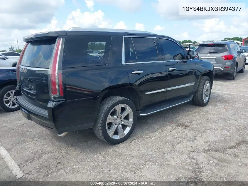 1GYS4BKJXGR394377 2016 Cadillac Escalade Luxury Collection