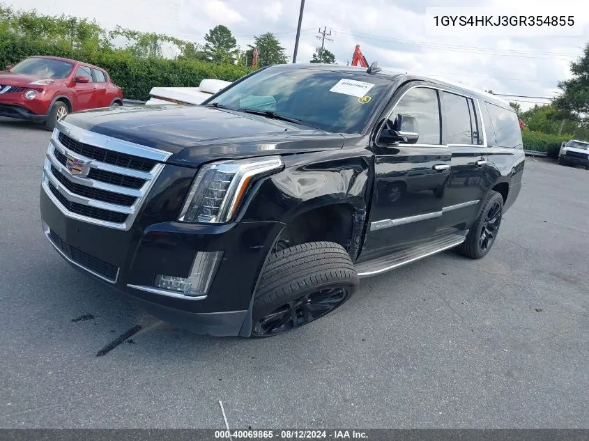 1GYS4HKJ3GR354855 2016 Cadillac Escalade Esv Luxury Collection