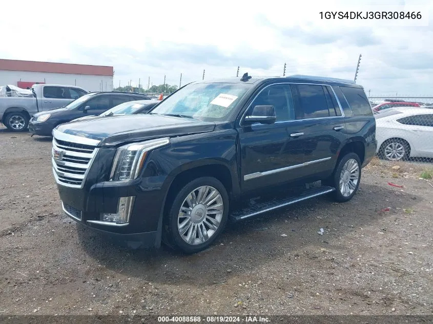 2016 Cadillac Escalade Platinum VIN: 1GYS4DKJ3GR308466 Lot: 40088588