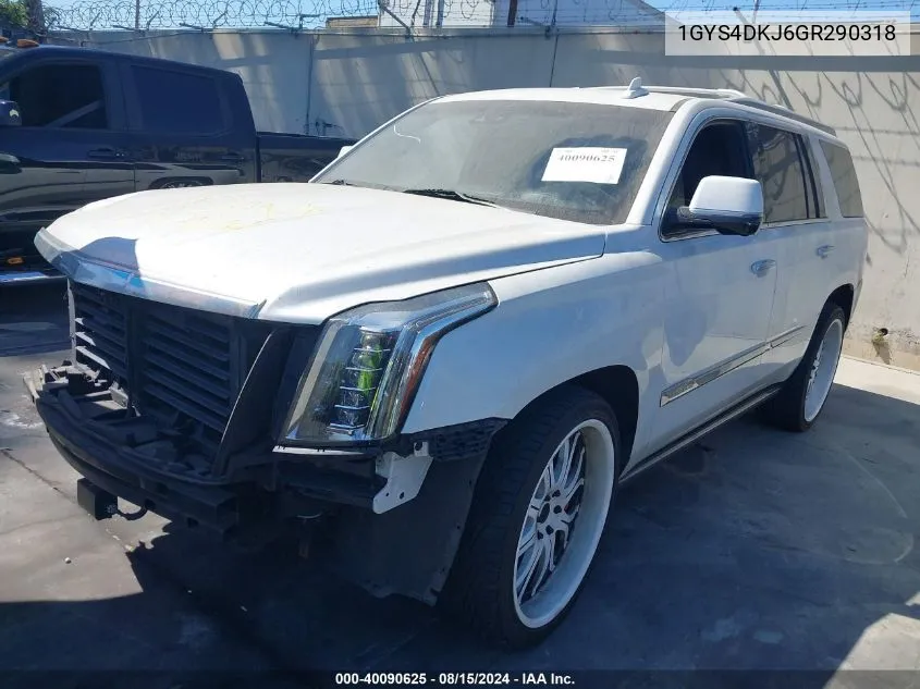 1GYS4DKJ6GR290318 2016 Cadillac Escalade Platinum