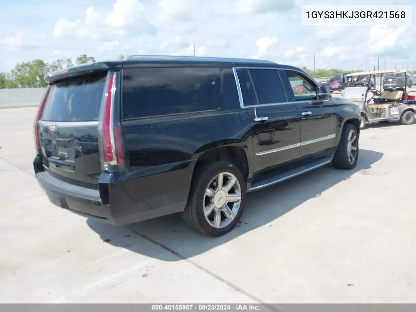 1GYS3HKJ3GR421568 2016 Cadillac Escalade Esv Luxury Collection