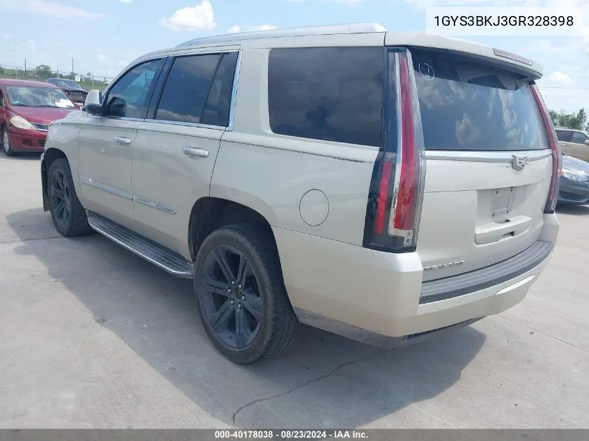 1GYS3BKJ3GR328398 2016 Cadillac Escalade Luxury Collection