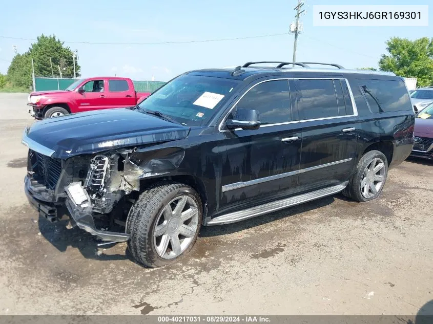 2016 Cadillac Escalade Esv Luxury Collection VIN: 1GYS3HKJ6GR169301 Lot: 40217031