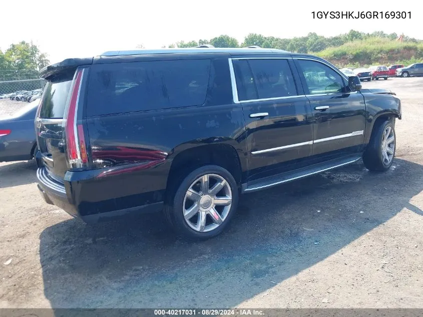 1GYS3HKJ6GR169301 2016 Cadillac Escalade Esv Luxury Collection