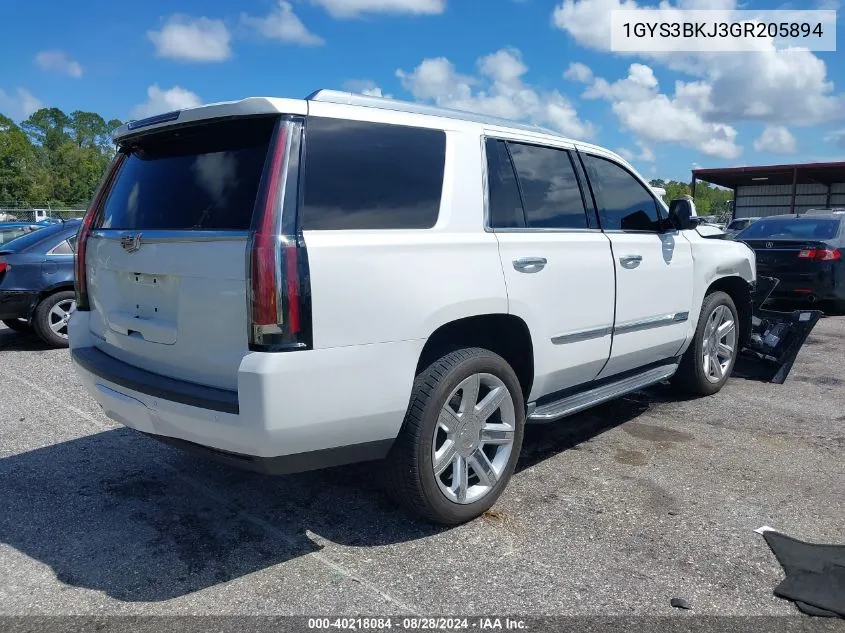 2016 Cadillac Escalade Luxury Collection VIN: 1GYS3BKJ3GR205894 Lot: 40218084