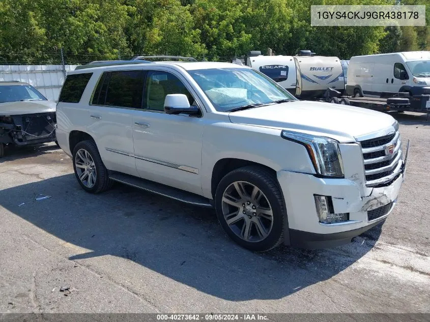 2016 Cadillac Escalade Premium Collection VIN: 1GYS4CKJ9GR438178 Lot: 40273642