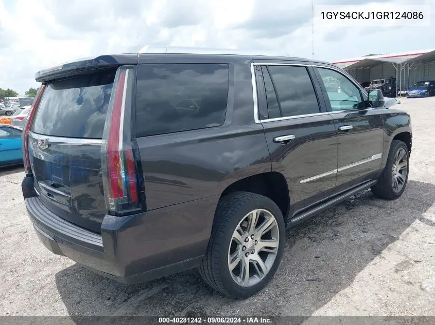 1GYS4CKJ1GR124086 2016 Cadillac Escalade Premium Collection