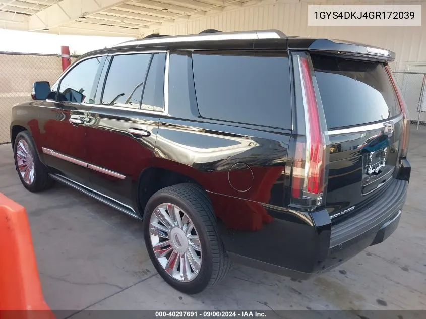 1GYS4DKJ4GR172039 2016 Cadillac Escalade Platinum