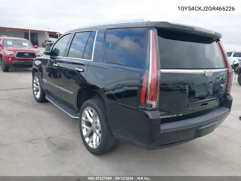 2016 Cadillac Escalade Premium VIN: 1GYS4CKJ2GR466226 Lot: 40327099