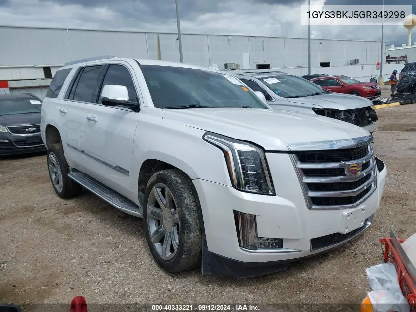 1GYS3BKJ5GR349298 2016 Cadillac Escalade Luxury Collection