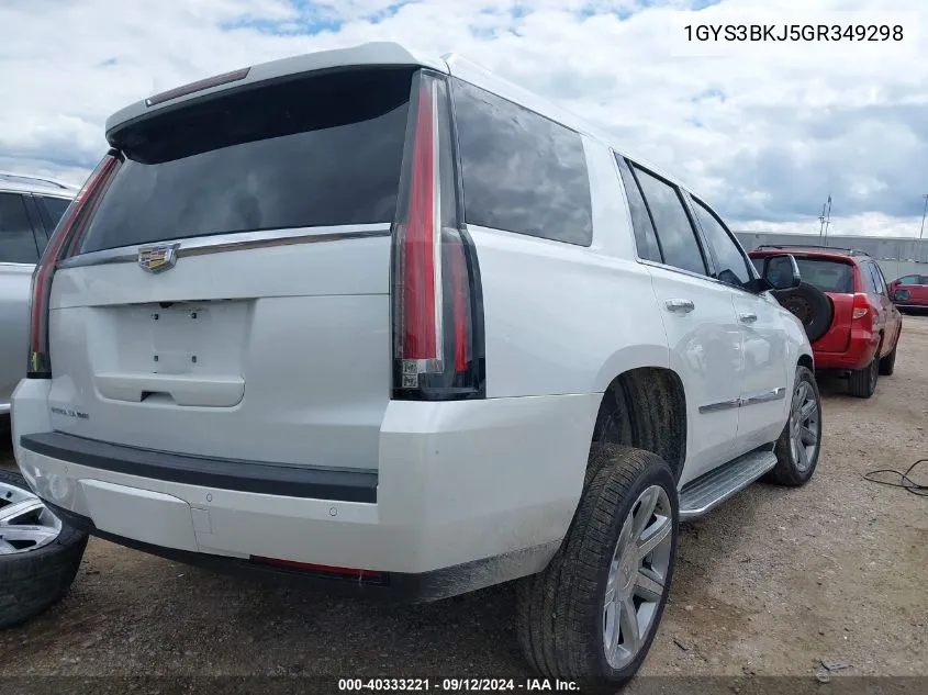 1GYS3BKJ5GR349298 2016 Cadillac Escalade Luxury Collection