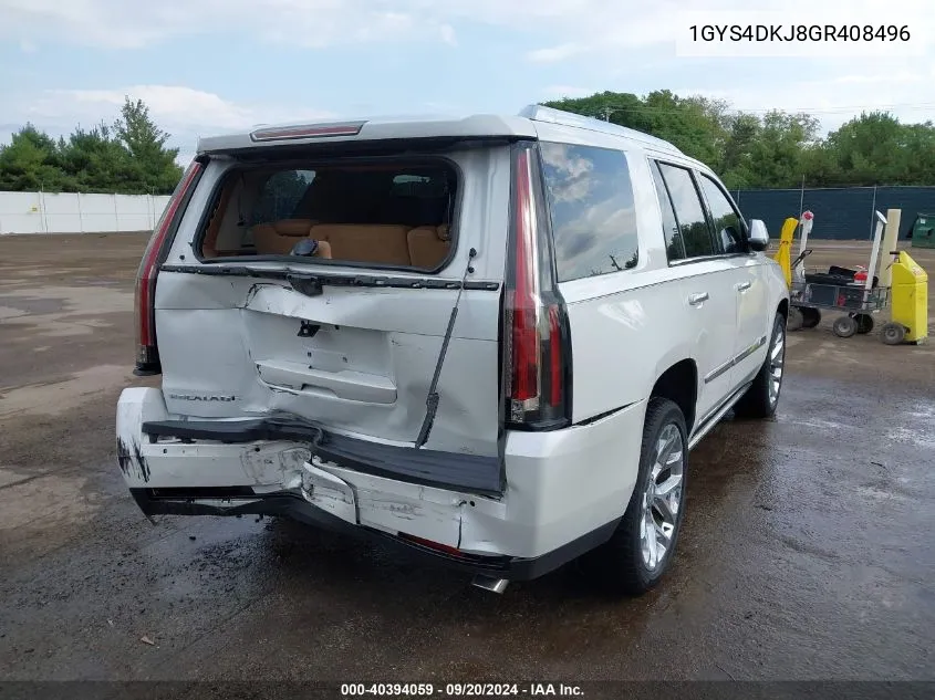 1GYS4DKJ8GR408496 2016 Cadillac Escalade Platinum