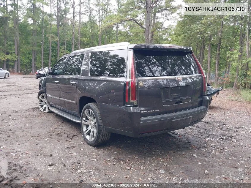 1GYS4HKJ4GR106730 2016 Cadillac Escalade Esv Luxury