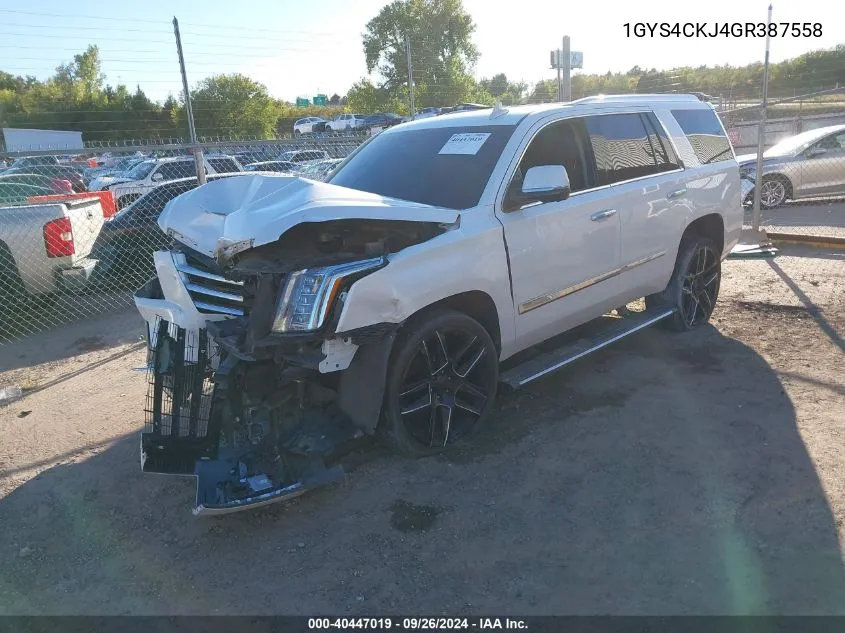 1GYS4CKJ4GR387558 2016 Cadillac Escalade Premium Collection