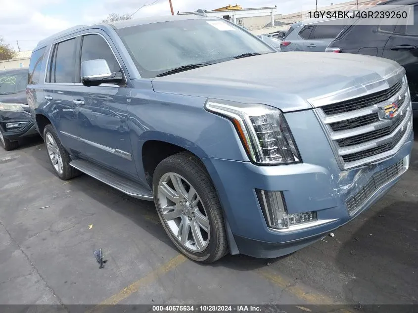 2016 Cadillac Escalade Luxury Collection VIN: 1GYS4BKJ4GR239260 Lot: 40675634