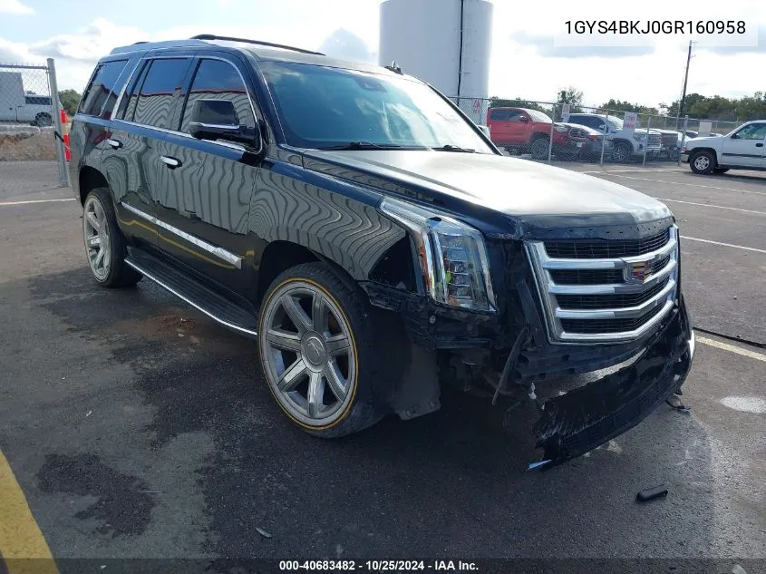 2016 Cadillac Escalade Luxury Collection VIN: 1GYS4BKJ0GR160958 Lot: 40683482