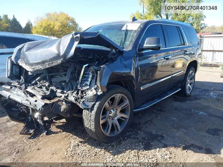 2016 Cadillac Escalade Luxury Collection VIN: 1GYS4BKJ7GR401348 Lot: 40684406