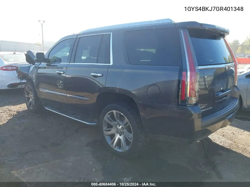 2016 Cadillac Escalade Luxury Collection VIN: 1GYS4BKJ7GR401348 Lot: 40684406