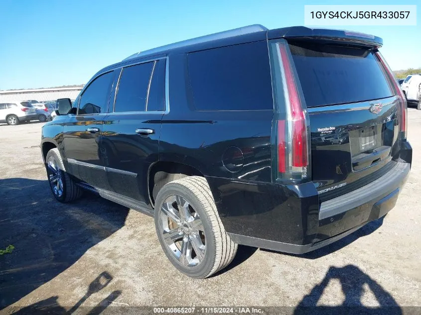 2016 Cadillac Escalade Premium Collection VIN: 1GYS4CKJ5GR433057 Lot: 40865207