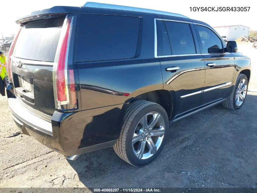 2016 Cadillac Escalade Premium Collection VIN: 1GYS4CKJ5GR433057 Lot: 40865207