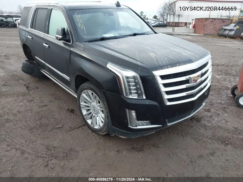 2016 Cadillac Escalade Premium Collection VIN: 1GYS4CKJ2GR446669 Lot: 40896279