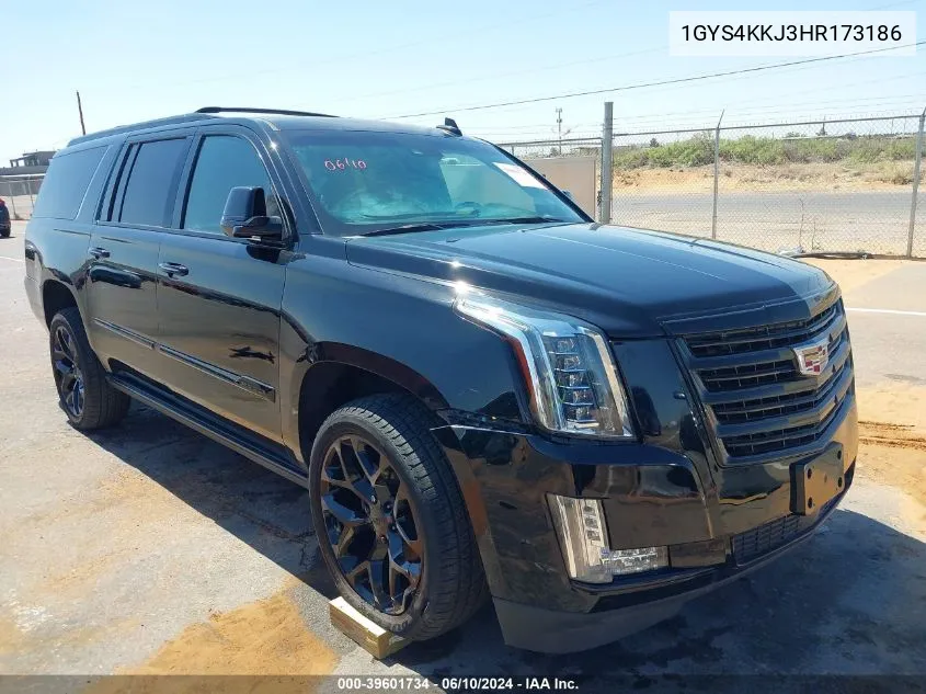 1GYS4KKJ3HR173186 2017 Cadillac Escalade Esv Platinum