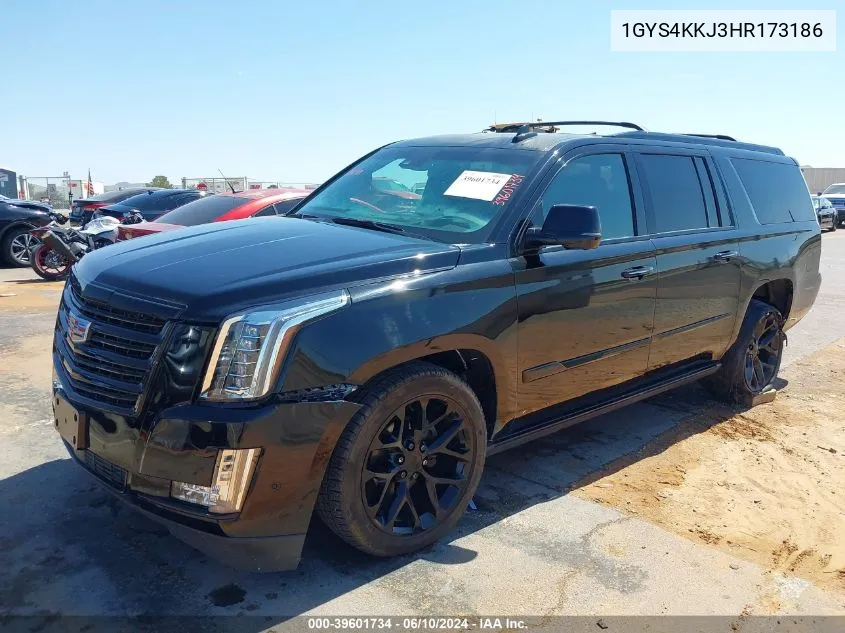 1GYS4KKJ3HR173186 2017 Cadillac Escalade Esv Platinum