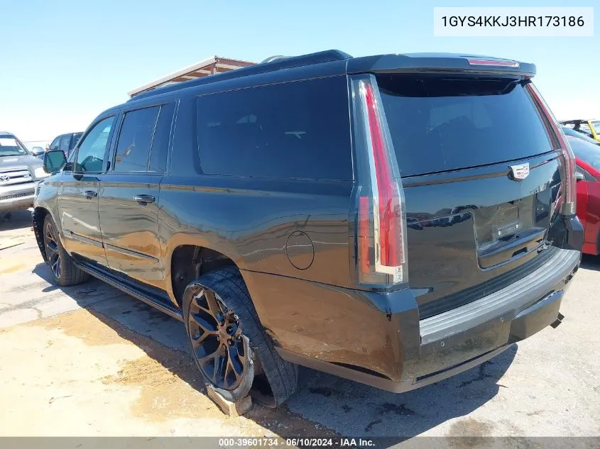 1GYS4KKJ3HR173186 2017 Cadillac Escalade Esv Platinum