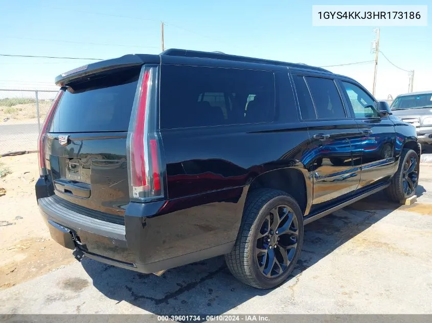 1GYS4KKJ3HR173186 2017 Cadillac Escalade Esv Platinum