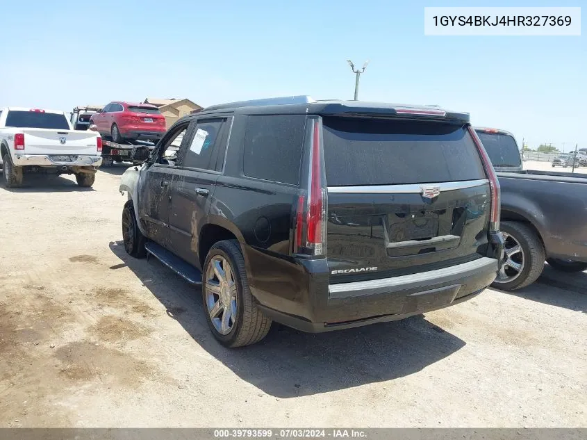 2017 Cadillac Escalade Luxury VIN: 1GYS4BKJ4HR327369 Lot: 39793599