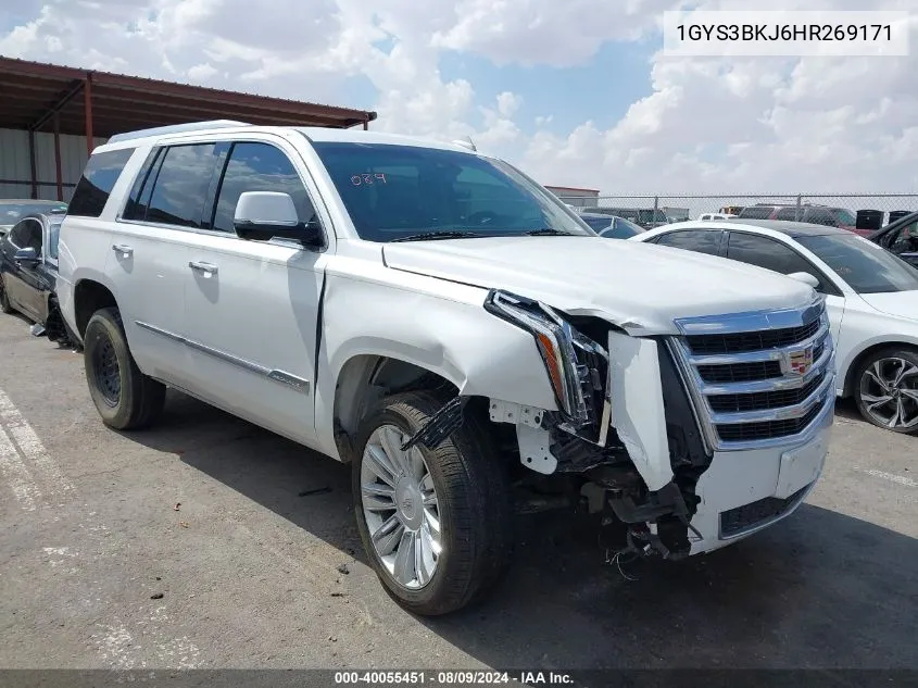 2017 Cadillac Escalade Luxury VIN: 1GYS3BKJ6HR269171 Lot: 40055451